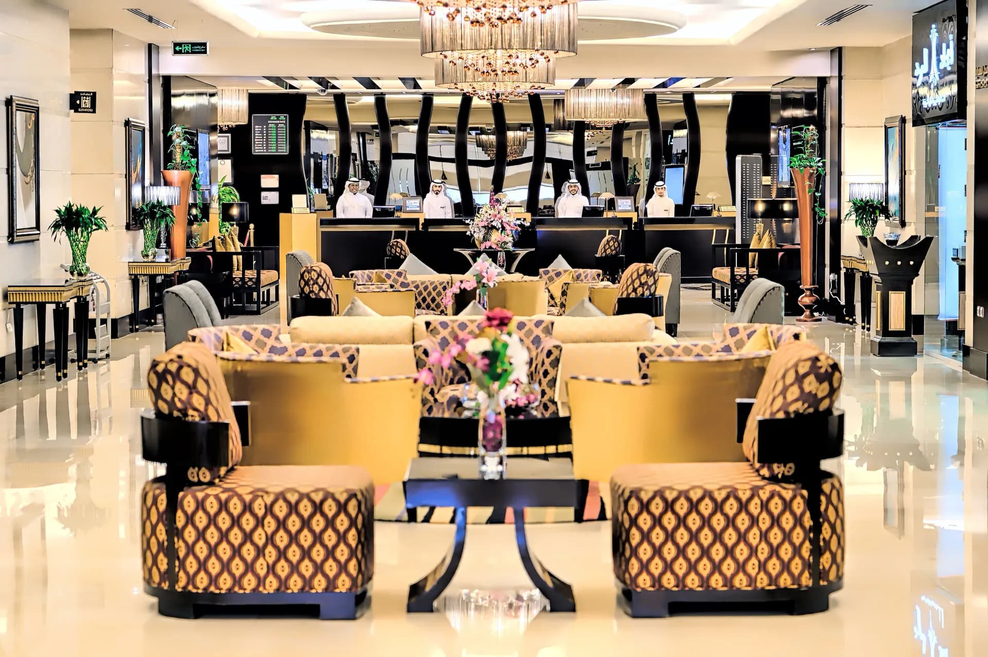 Reception desk at Al Ghufran Safwah Hotel Makkah