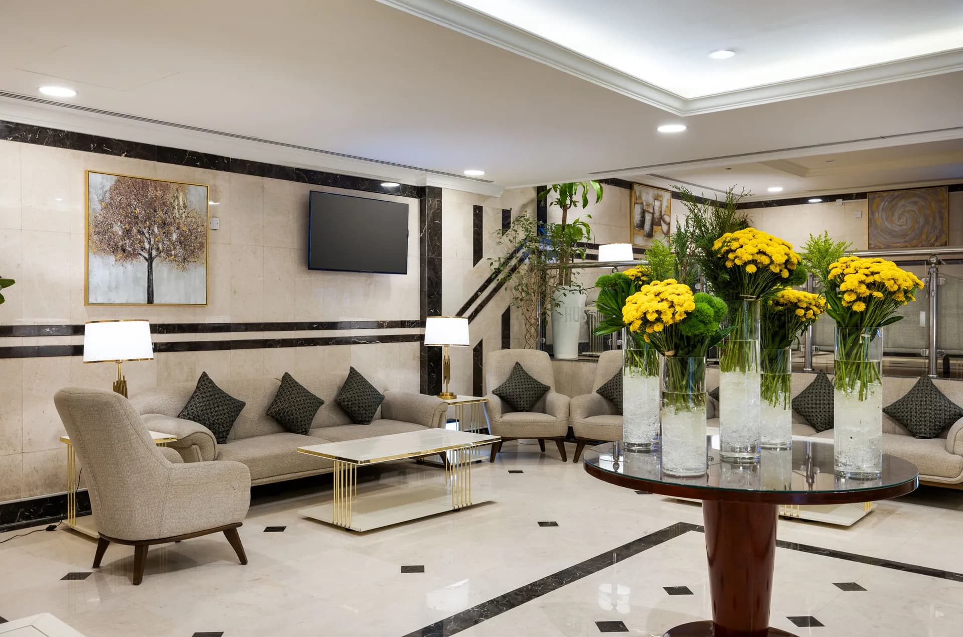 Lobby sitting area