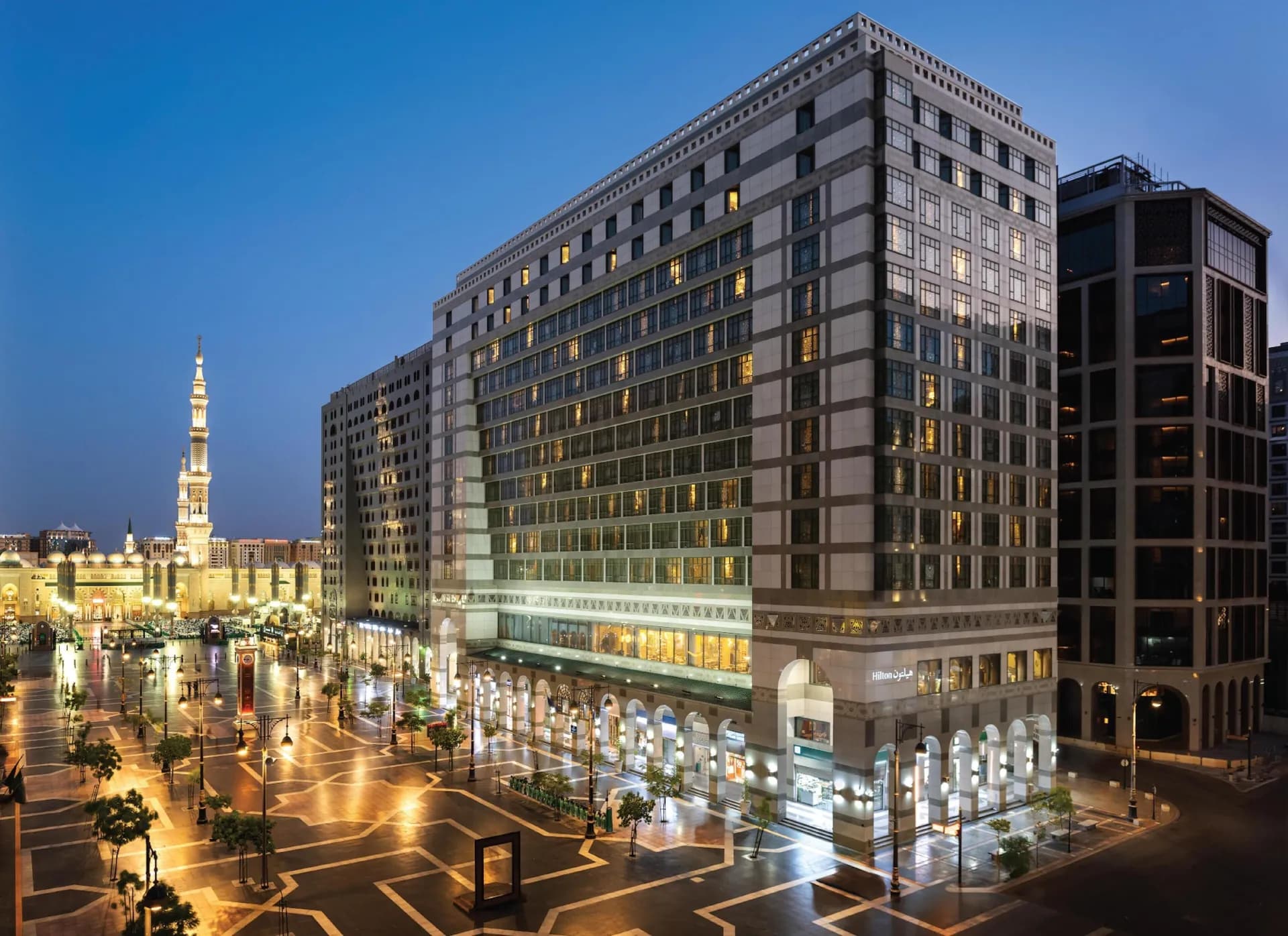 Madinah Hilton Hotel exterior in Makkah