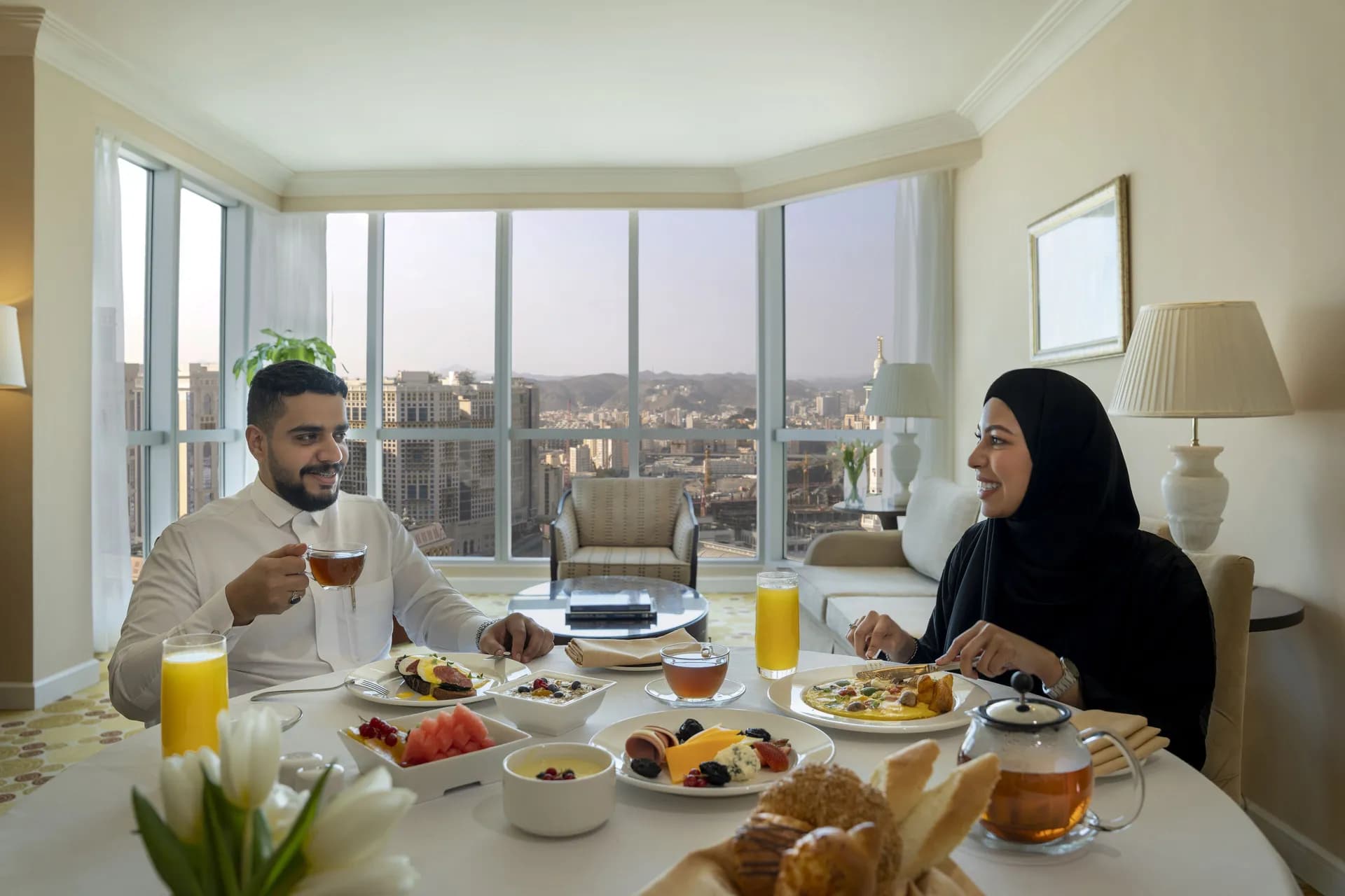 Room service at Swissôtel Al Maqam Makkah