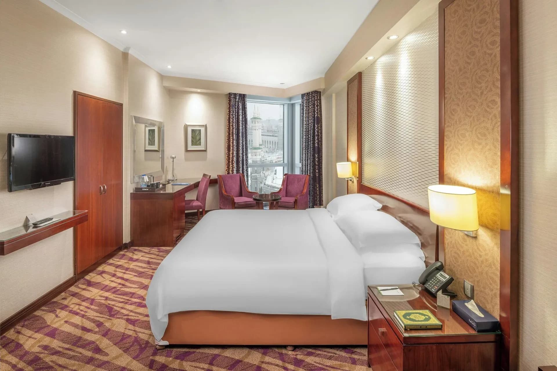 King Room Partial Haram View at Al Marwa Rayhaan by Rotana Makkah