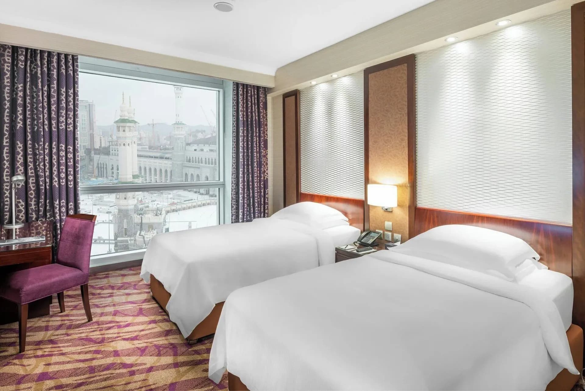 Twin Room Partial Kaaba View at Al Marwa Rayhaan by Rotana Makkah