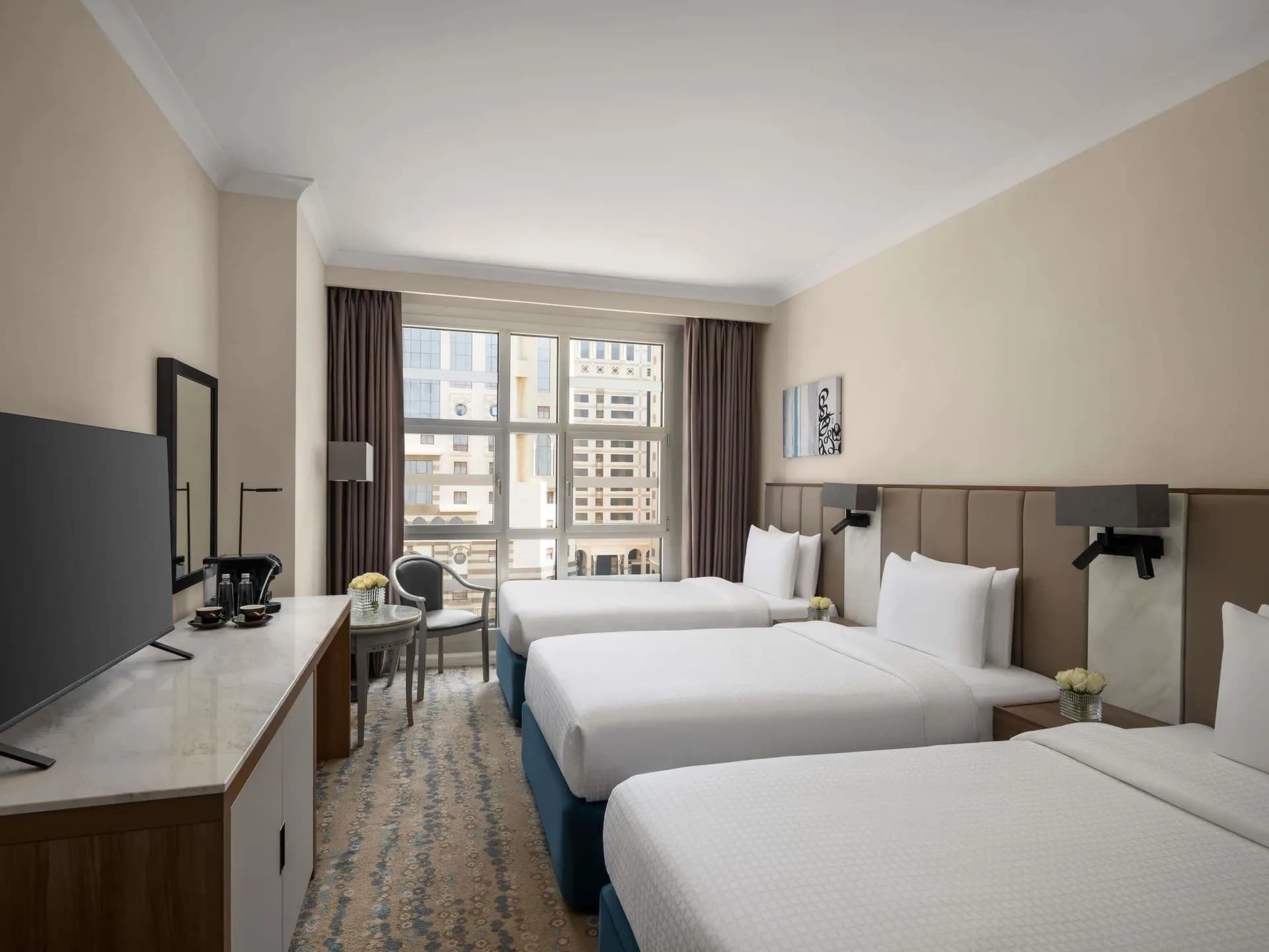 Classic Room 3 Single Beds at Anwar Al Madinah Mövenpick Hotel
