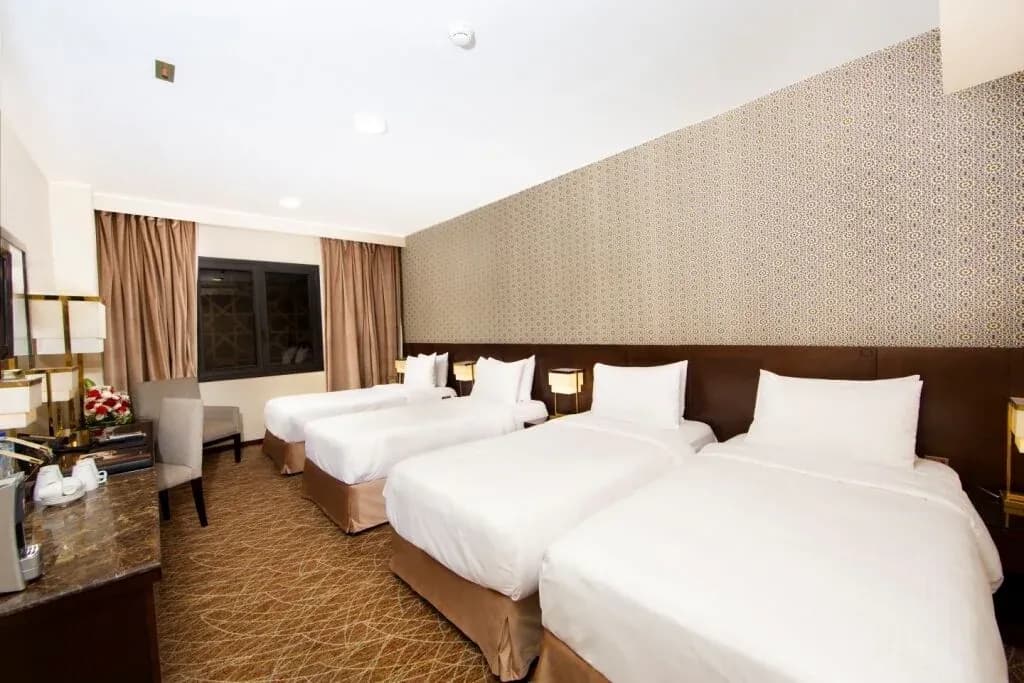 Standard Quadruple Room City View at Dallah Taibah Hotel