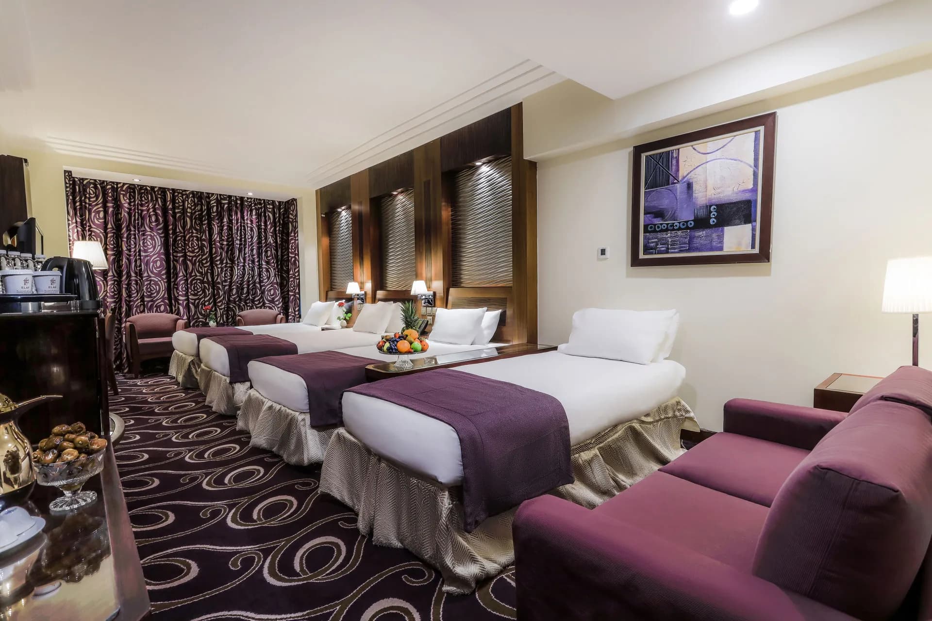 Quadruple Room Haram View at Elaf Kinda Hotel Makkah