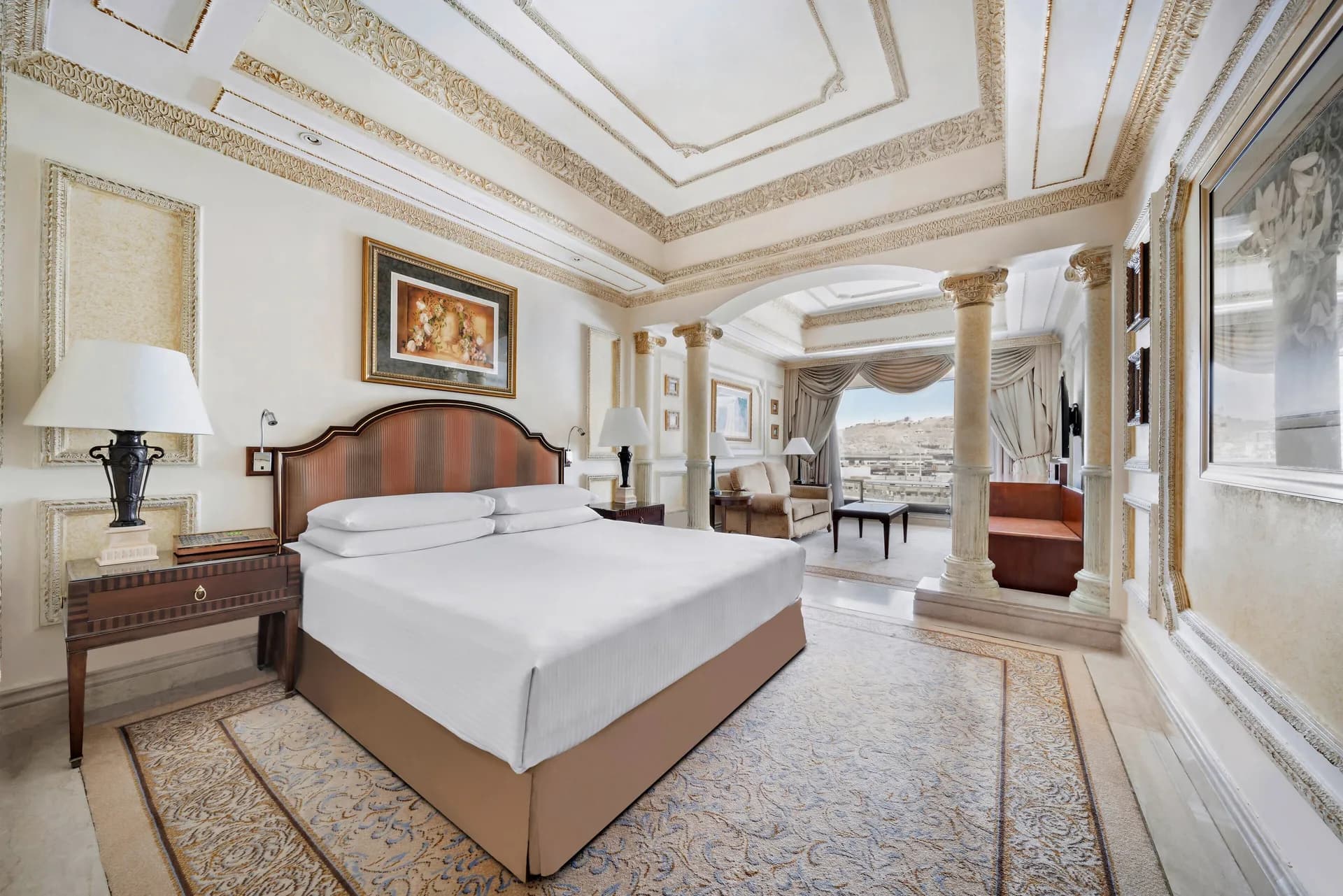 Premium bedding in guest room