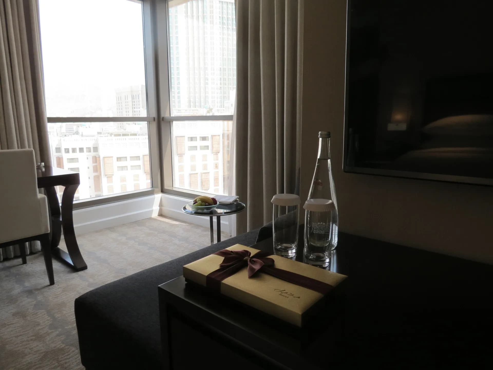 Room 1 King Bed Partial Haram View at Jabal Omar Hyatt Regency Makkah