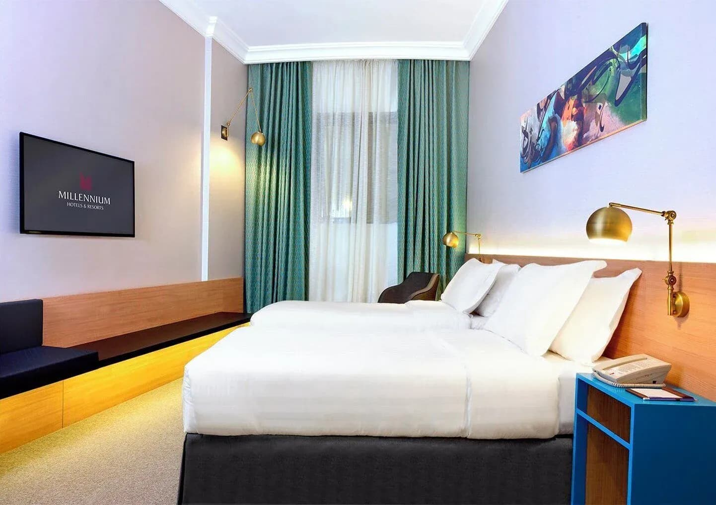Individually decorated room at M Hotel Al Dana Makkah by Millennium