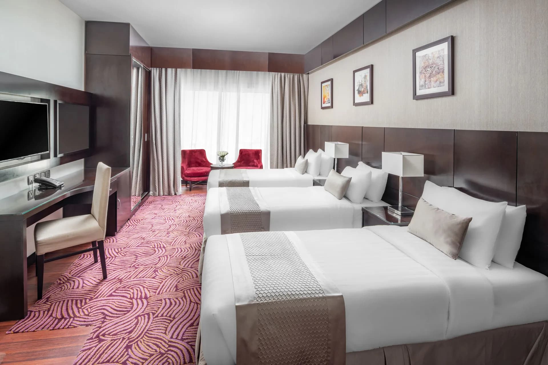 Classic Triple Room, 3 Single Beds at Taiba Front Hotel