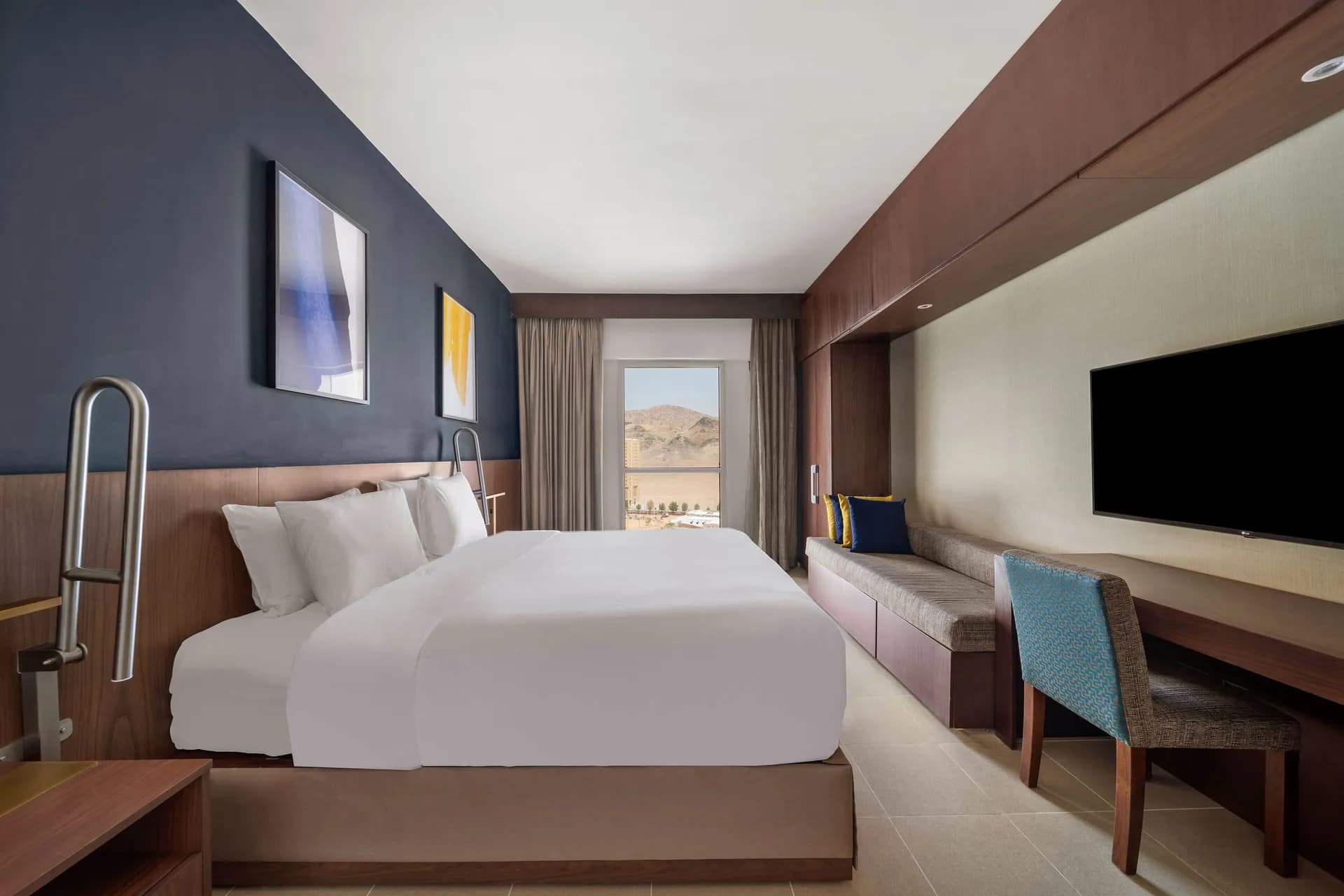 Egyptian cotton sheets, premium bedding, desk, in-room safe at voco Makkah by IHG